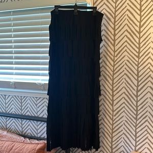 Black Carwash Skirt